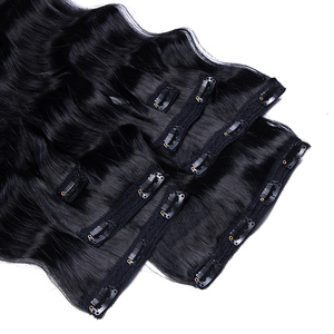 Extension per Capelli Sintetici Lisci Lunghi Resistenti al Calore con Clip, Doppia Trama, 7 Pezzi/Set, 160 grammi - Product Image 6