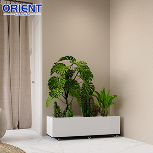 Jardinera Cuadrada Metálica para Exteriores, <span class=keywords><strong>de</strong></span> Aluminio, Resistente al Agua, para Jardín - Product Image 3