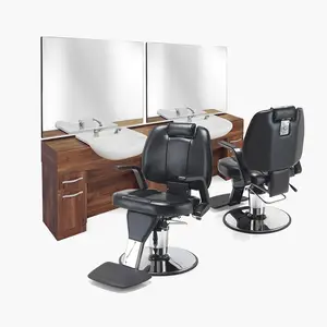 Antique Barber Mirror Station Barber Styling Chairs With Mirror For Sale