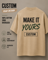 T-shirt Homme en Coton Jersey Lourd Personnalisé avec Logo OEM – Coupe Ample Streetwear en Tissu Épais et Oversize