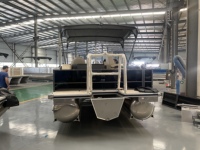 Bateau ponton en aluminium de 25 pieds, bateau de pêche, de loisirs et de croisière, moteur hors-bord 150-200 CV, 30-35 nœuds, télécommande