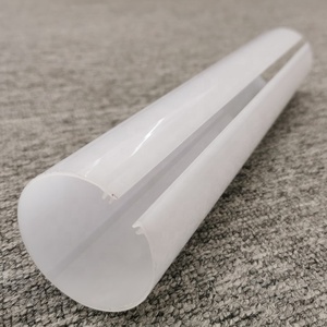 DHT-001083 tùy chỉnh phụ kiện chiếu sáng PC Đèn ống dẫn ánh sáng khuếch tán nhựa rõ ràng hiện đại Vòng <span class=keywords><strong>LED</strong></span> ống nhựa - Product Image 1