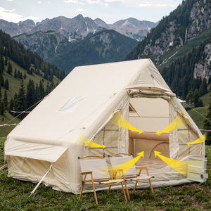 Portable coupe-vent neige anti-poussière tente de Camping en plein <span class=keywords><strong>air</strong></span> imperméable Oxford épaissi <span class=keywords><strong>PVC</strong></span> tissu gonflable <span class=keywords><strong>Air</strong></span> tente quatre saisons - Product Image 2