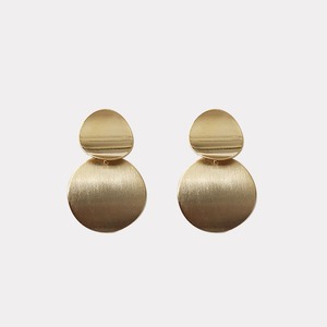 Boucles d'oreilles longues géométriques circulaires <span class=keywords><strong>en</strong></span> métal rétro, polyvalentes et élégantes, pour accessoires féminins - Product Image 1