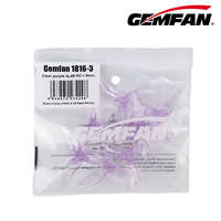 Gemfan 100 sets en gros 1816-3 Hélices PC ultra-légères 0,5g Accessoires et pièces de drone pour moteur 1103 2S Micro Build