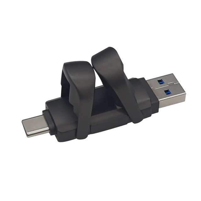 New USB 3.2 Type-C Metal Encrypted Flash Drive 128GB 256GB 512GB 1TB for Smartphones 2-in-1