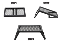 Grilles de cuisson pliables 19 pouces pour barbecue, idéales pour le camping, les pique-niques et le jardin – Approvisionnement direct usine