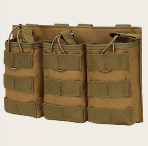 Porte-chargeurs tactique MOLLE 6 emplacements, double/triple, à ouverture supérieure, double couche - Product Image 6
