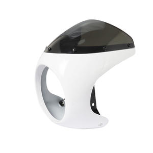 Moto Universal Cafe Racer <span class=keywords><strong>faro</strong></span> manillar <span class=keywords><strong>carenado</strong></span> parabrisas Kits para faros redondos con un diámetro 16cm-18cm - Product Image 2