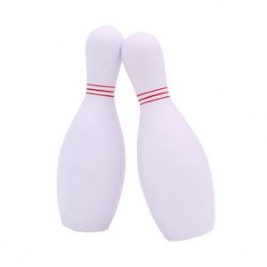 Balle anti-stress en forme de boule de bowling en PU avec logo personnalisé, jouet de relaxation à rebond lent, cadeau promotionnel d'entreprise avec logo - Product Image 4
