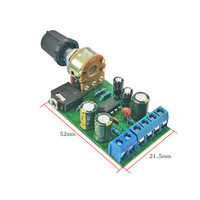 Taidacent — panneau d'amplificateur de puissance Audio stéréo 1.8, DC 2.0-12V TDA2822M, Module de carte AUX, amplificateur à double canal