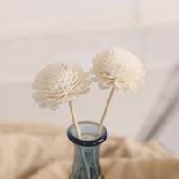 Boîte de remplacement pour aromathérapie, accessoires personnalisés en bois, fleurs de bois séchées, pour diffuseur de roseaux faits à la main, avec boîte
