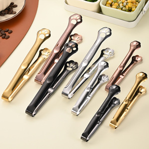304 Stainless Steel Cat Paw Shaped Clip, Anti-slip and Anti-scalding, Food Clip for Salads, Desserts, Bread, <b>Barbecue</b>, and Meat. - Product Image 4