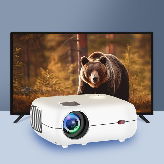 Manufacturer's New 1080P Full HD Portable Business Education Use Micro-Size Projector LED Lamp 3100 Lumens 4K Support Built-in