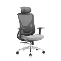 Nouvelle conception - Chaises de bureau à dossier haut pour personnel - Chaise de direction pour bureau en maille - Ensemble bureau et chaise - Équipement de bureau