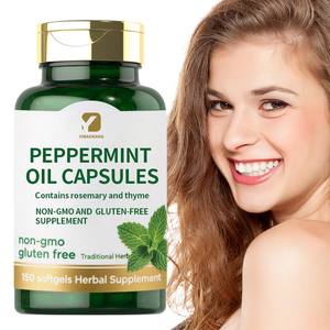 Op Maat Gemaakte Kruidencapsules Voor Volwassen Pepermuntolie <span class=keywords><strong>Capsules</strong></span> Bevat Rozemarijn En Tijm Non-Gmo En Glutenvrij Supplement - Product Image 1