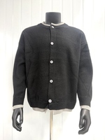 Fabricant OEM, logo personnalisé, pull décontracté pour homme, motif jacquard, tricot, pull à boutons basique d'automne, pull en tricot pour homme