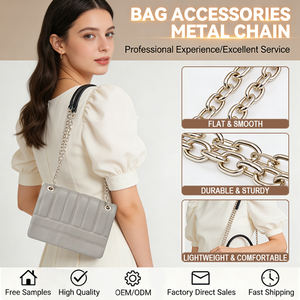 Vente <span class=keywords><strong>en</strong></span> gros de chaîne de sac à bandoulière, accessoires personnalisés <span class=keywords><strong>en</strong></span> métal pour sac à main, sangle <span class=keywords><strong>en</strong></span> chaîne <span class=keywords><strong>en</strong></span> aluminium/acier inoxydable pour sac à main - Product Image 5