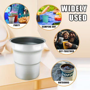 Nuevo Producto Ecológico 2024, Impresión de Logotipo, Multi Capacidad, 100% Reciclable, Vasos de Aluminio para Bebidas Frías, Cerveza y Refrescos - Product Image 5