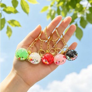 Llavero de Peluche con Forma de Bollo Pequeño, Juguete Antiestrés de Arena Fluida para Niños y Adultos - Product Image 2