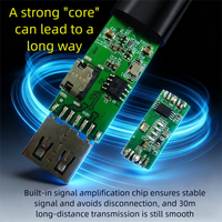 Cable de Extensión USB 3.0 Tipo C de Alta Velocidad, Blindado y Ecológico, con Conectores de Aleación de Aluminio y PVC para Disco Duro de Computadora