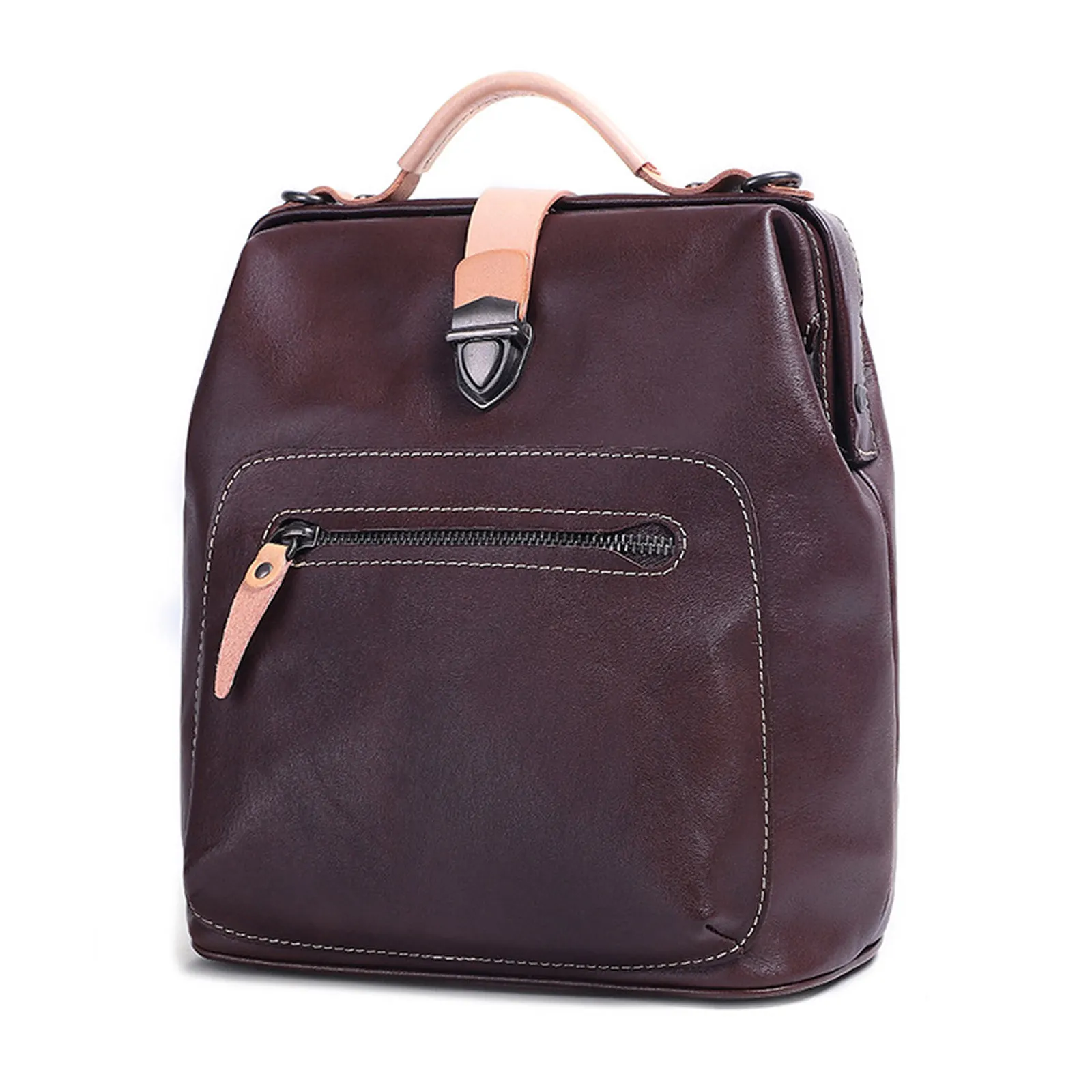 2023 Women Backpack Lady Girl Luxury Genuine Leather School Bag Purse New Fashion Wholesale
