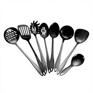8ชิ้นสีดำชุบไทเทเนียมชุดเครื่องครัว - Product Image 1