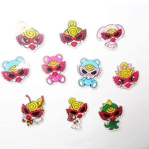 Nuevo japonés coreano Popular dulce fresco gafas de sol dibujos animados Tv personaje accesorios Diy acrílico encantos caja del teléfono basura Decoración - Product Image 1