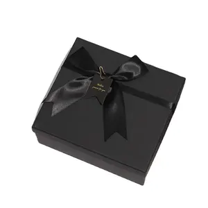 Black bow stock all'ingrosso grande confezione regalo con coperchio inferiore di san valentino grande confezione regalo