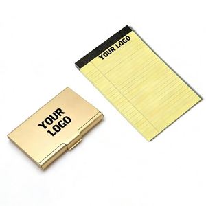 Hot Sale Cheap Wholesale Brushed Silver <b>Metal</b> Id Name Credit Custom Logo Business Card Holder <b>Wallet</b> Case - Product Image 1