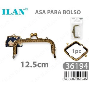 Cierre Metálico Ilan de 12.5cm para Bolsos, Accesorio Duradero para Decoración de Bolsos - Product Image 3