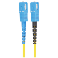 1m (3ft) Fiber Patch Cable 1 Fiber SC UPC Simplex to SC UPC Simplex Single Mode (OS2) Riser (OFNR) 2.0mm Tight-Buffered Yellow