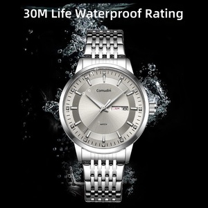 High Quality Men's Quartz Smart <b>Watch</b> with 30bar Water Resistant Alloy Band 42mm <b>Case</b> Glass Dial for Sports - Product Image 3