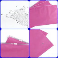 Sacs de rangement pour vêtements biodégradables rose mat, anti-poussière et anti-humidité, pochettes à fermeture éclair pour sweats à capuche, robes et fourrures