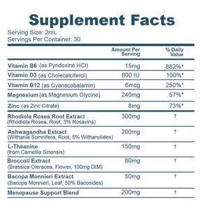 निजी लेबल प्राकृतिक रजोनिवृत्ति का समर्थन करता है अश्वगंधा, लाल क्वर, गर्म चमक के लिए काले कोहोश, मूड और नींद - Product Image 3