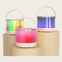Altavoz Bluetooth RGB de 8W para Fiestas en Casa, Karaoke para Niños, Compatible con TF, AUX, Conexión Inalámbrica