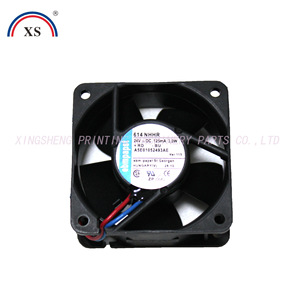 พัดลมแกน Ebm-papst ขนาด 60 มม. 24V DC 125mA 3.0W แบบลูกปืนสลีฟ สีดำ สำหรับใช้งานในอุตสาหกรรม - Product Image 1
