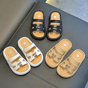 Best-selling Unisex Children's <b>Slippers</b> in Summer Are Stylish Thickened Simple Odorless Anti-slip Anti-drop Soft Comfortable - Product Image 1