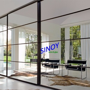 <b>Silver</b> or Aluminum <b>Mirror</b> Sliding Wardrobe Doors Made of Glass for Elegant Home Decor - Product Image 6