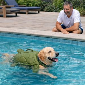 Chaleco Salvavidas para Perros con Forma de Tortuga, Alta Flotabilidad, Poliéster, para Verano, Actividades al Aire Libre, Natación en la Playa, para <span class=keywords><strong>Border</strong></span> <span class=keywords><strong>Collie</strong></span> - Product Image 2