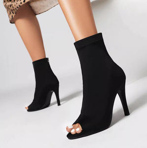 Botas <span class=keywords><strong>de</strong></span> <span class=keywords><strong>Baile</strong></span> Negras para Mujer, Botas Largas para <span class=keywords><strong>Baile</strong></span> <span class=keywords><strong>de</strong></span> Salón y Latino - Product Image 2