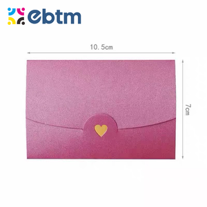 Bán Buôn Cá Nhân Phong Bì Biểu Tượng Tùy Chỉnh Lời Mời In Cảm Ơn Bạn Tình Yêu Thẻ Trái Tim Sang Trọng Với Bowknot Phong Bì - Product Image 6