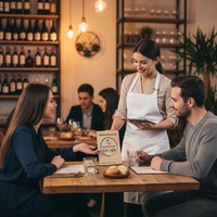 Nuevo Soporte de Madera Personalizable con RFID NFC para Google Pay y Alipay, Ecológico, para Pedidos con Código QR en Restaurantes