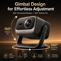 Projecteur laser triple 4K JMGO N5S Ultra Max 6800 lumens CVIA avec cardan intégré, écran partagé, pour home cinéma et jeux