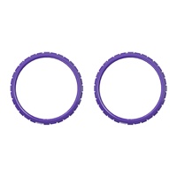 EXtremeRate Anneaux d'accentuation personnalisés violets de remplacement pour manette PS5 BDM-010/020/030/040/050