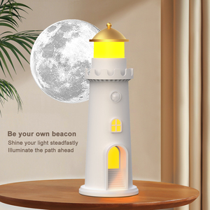 Proyector de Luz de Luna con Forma de Faro, Luz Natural Recargable LED para Decoración de Ambiente - Product Image 3
