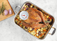 Thermomètre de cuisine mécanique SW avec sonde pour lait, café, viande, chocolat, grillades, dinde, barbecue