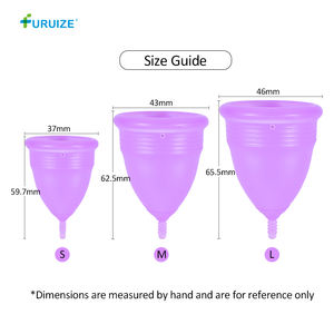 <span class=keywords><strong>Copa</strong></span> <span class=keywords><strong>Menstrual</strong></span> Furuize Cómoda, Servicio OEM ODM de Marca Privada, Multicolor, Portátil, Reutilizable - Product Image 4