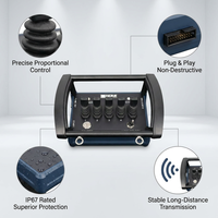Control Remoto Hidráulico Proporcional, Joystick Inalámbrico de Construcción Metálica Fija, Compatible con 1000m para Maquinaria Portuaria y Contenedores