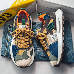 Scarpe Sportive da Uomo con Design Color Block, Suola in Gomma Spessa, Calzature Casual Maschili alla Moda, Sneakers Chunky <span class=keywords><strong>Nan</strong></span> - Product Image 2